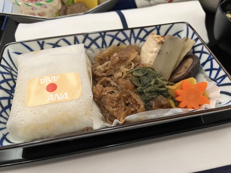 ANAビジネスクラス：機内食のフード（和食のメイン）