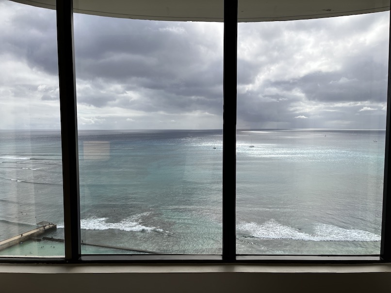 ワイキキビーチ・マリオット・リゾート＆スパのホテルの客室：眺望（窓から）