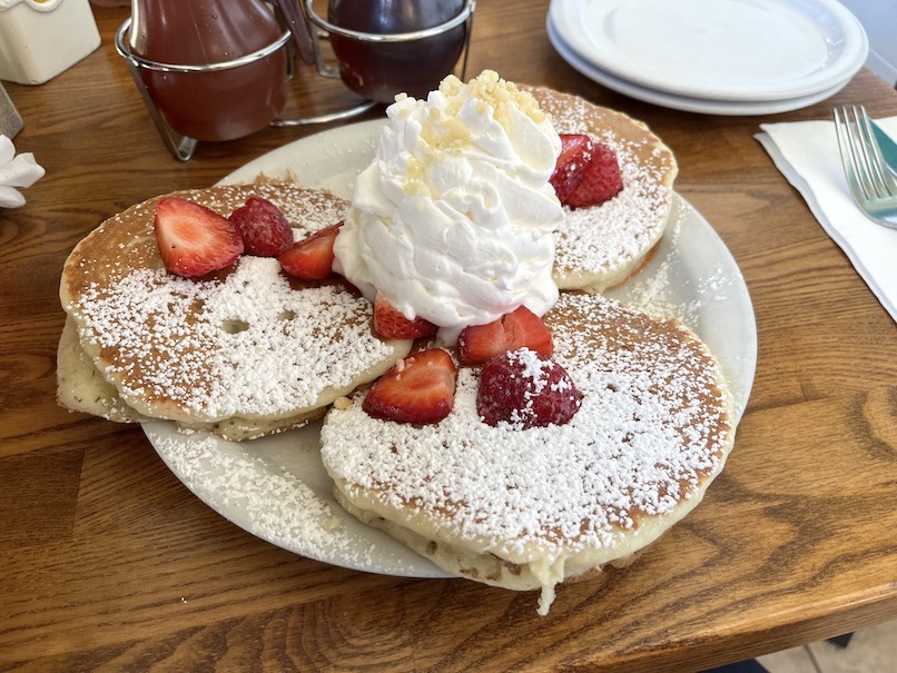 エッグスンシングス ハワイ本店の実食（パンケーキ）