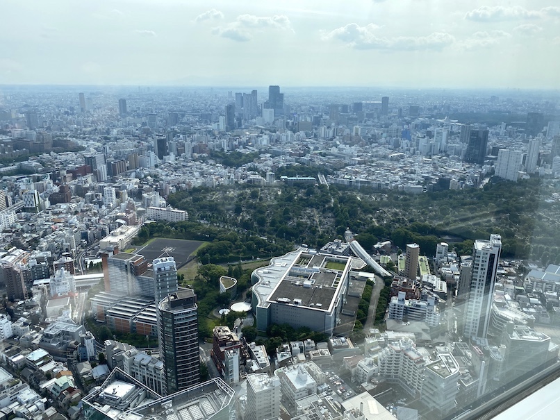 ザ・リッツ・カールトン東京：クラブラウンジの眺望（新宿方面）