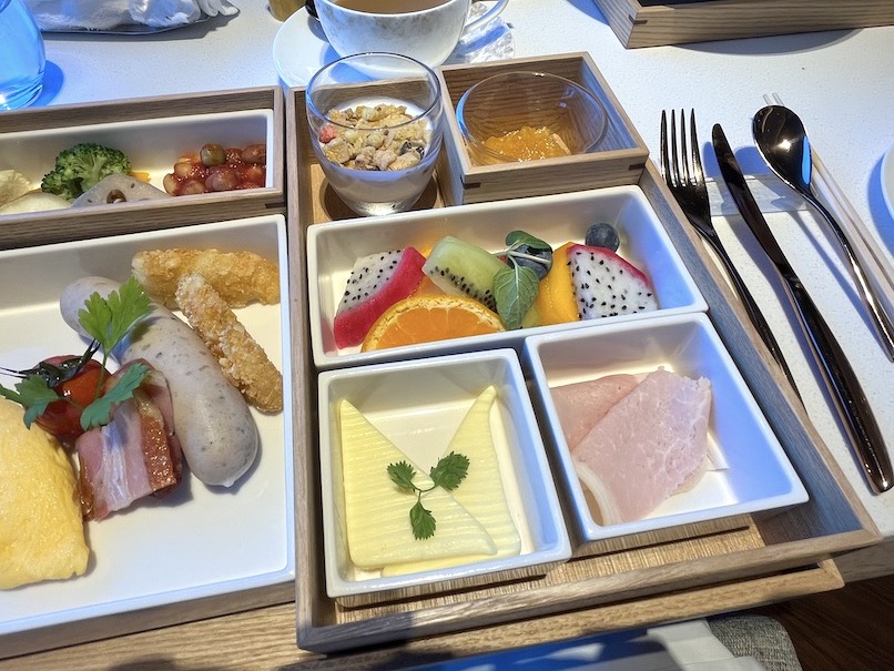 岡崎別邸の朝食：アメリカン・ブレックファストの提供内容（副菜）