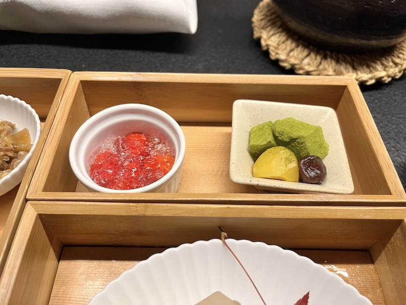 星のや東京の朝食：和食（甘味）