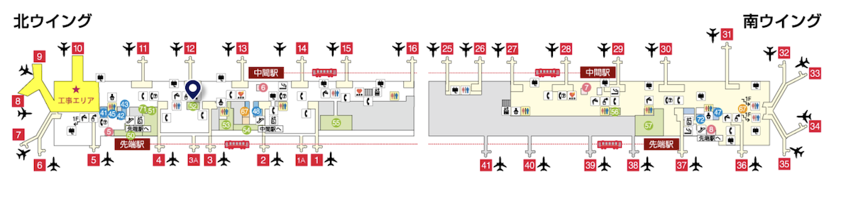 Card Members Lounge Annex Rokkoの地図（関西国際空港）