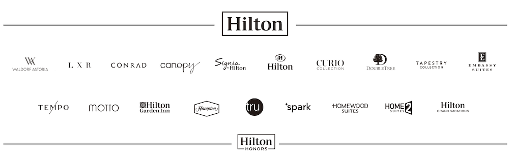 ヒルトンオナーズ（Hilton Honors）に参加のホテルブランド