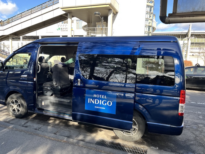 インディゴ軽井沢のシャトルバス