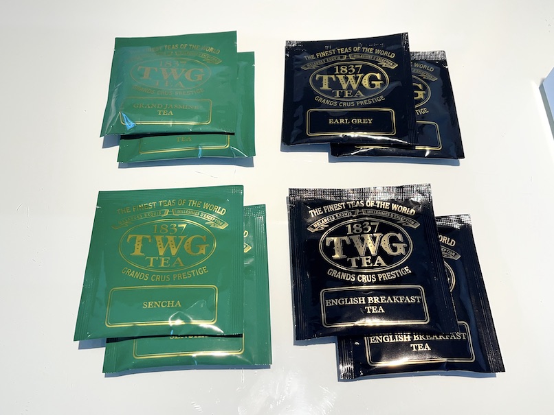 東京マリオットホテルの客室：ミニバー（TWG）