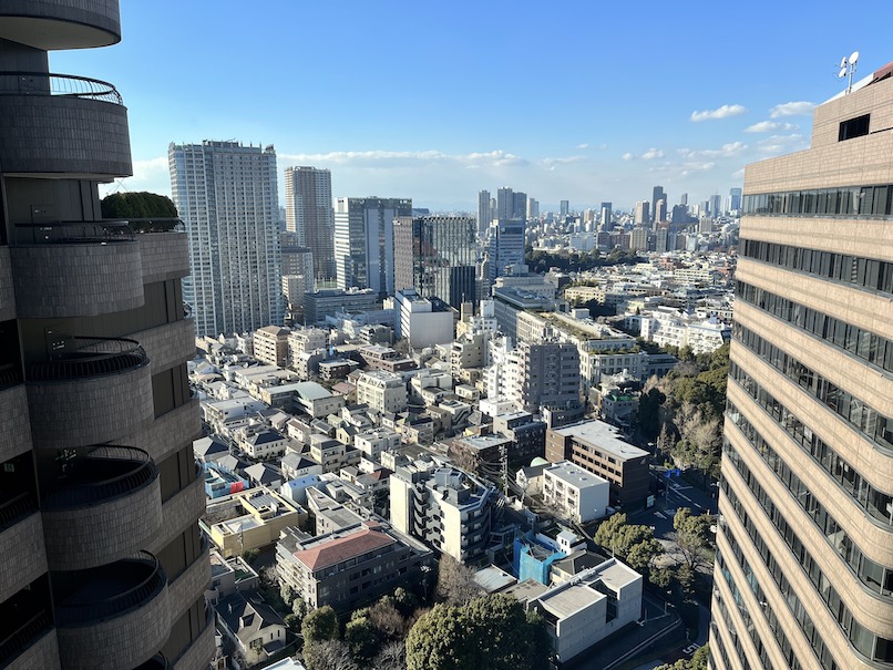 東京マリオットホテルの客室：眺望（市街側2）