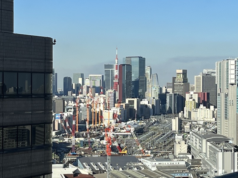 東京マリオットホテルの客室：眺望（タワー側2）