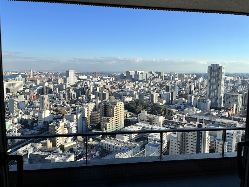 東京マリオットホテルのクラブラウンジ：内観（眺望）