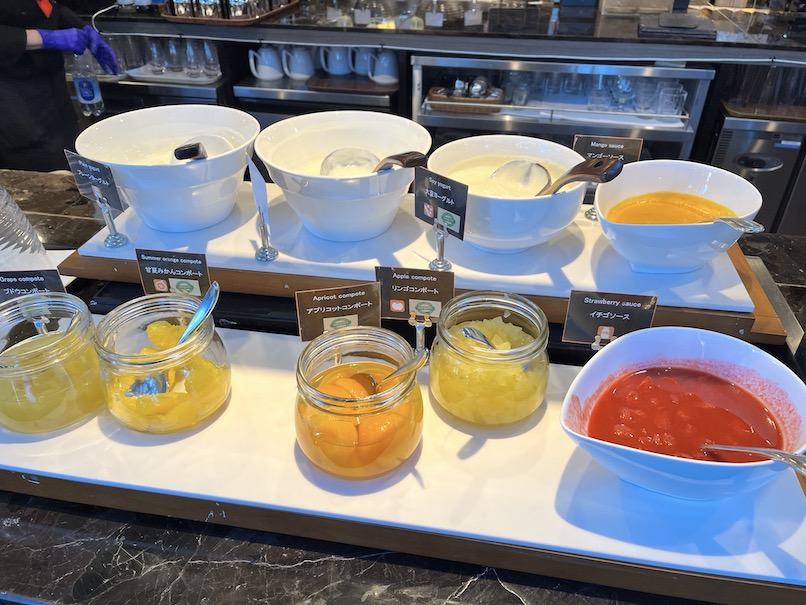 東京マリオットホテルの朝食ビュッフェ：フードの品揃え（ヨーグルト）
