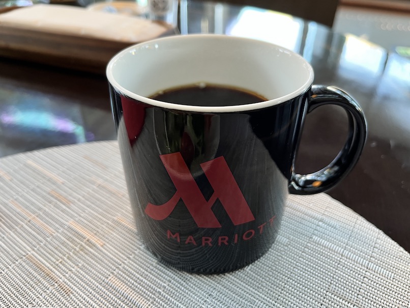 東京マリオットホテルの朝食ビュッフェ：ドリンクの品揃え（コーヒーと紅茶）
