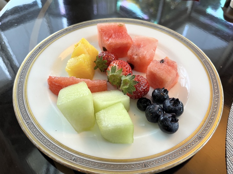 東京マリオットホテルの朝食ビュッフェ：フードの品揃え（フルーツ）