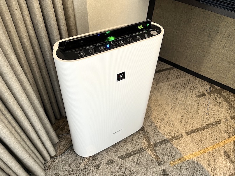 シェラトン都ホテル東京：客室（加湿空気清浄機）