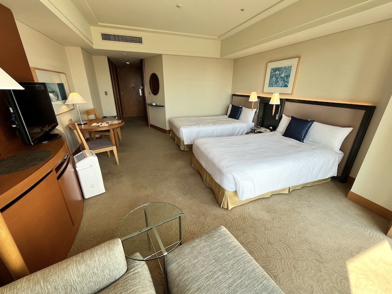 横浜ベイホテル東急の客室（エグゼクティブツインパークピュー）：寝室（全景3）