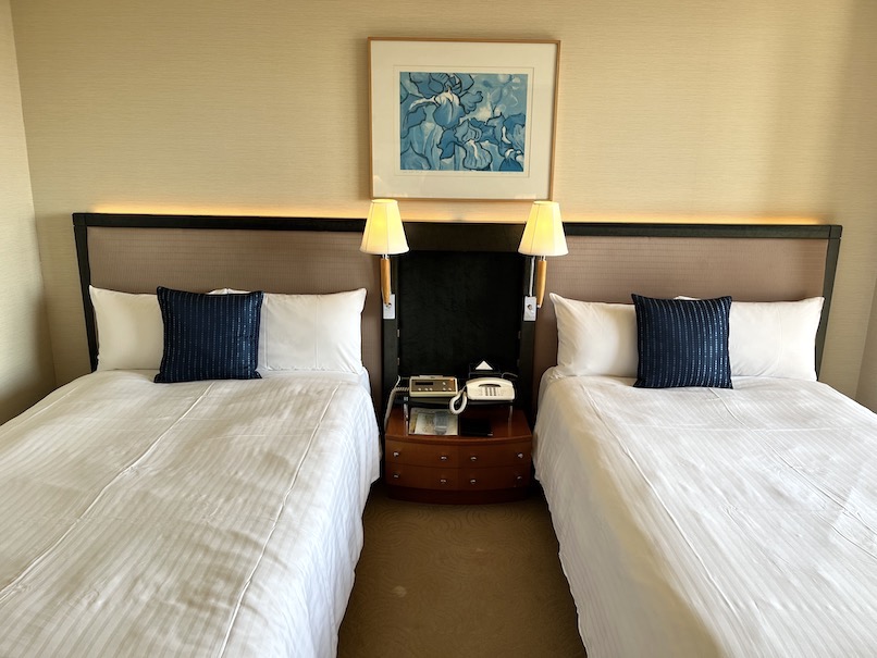 横浜ベイホテル東急の客室（エグゼクティブツインパークピュー）：寝室（ベッド）