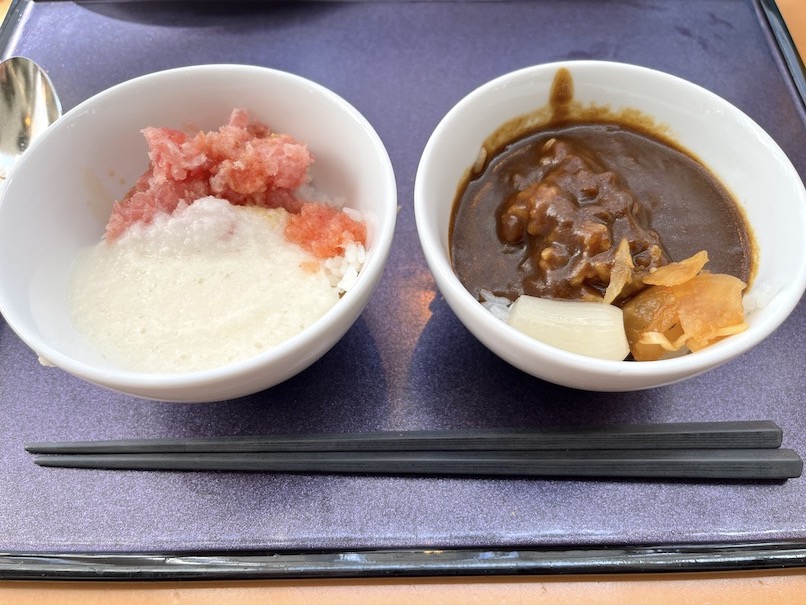 横浜ベイホテル東急の朝食：実食（やまかけ丼とカレー）