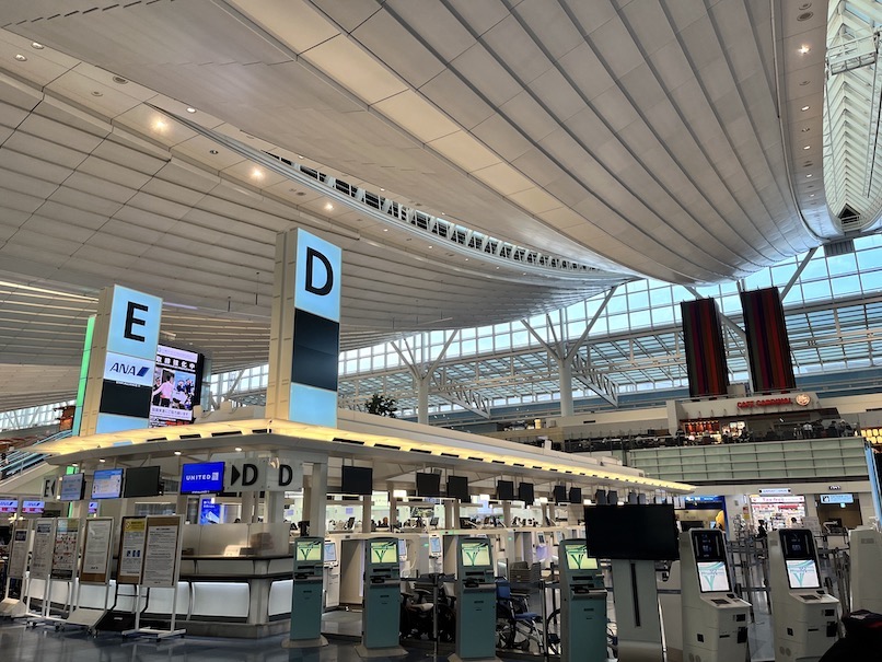 羽田空港国際線の出国ターミナル