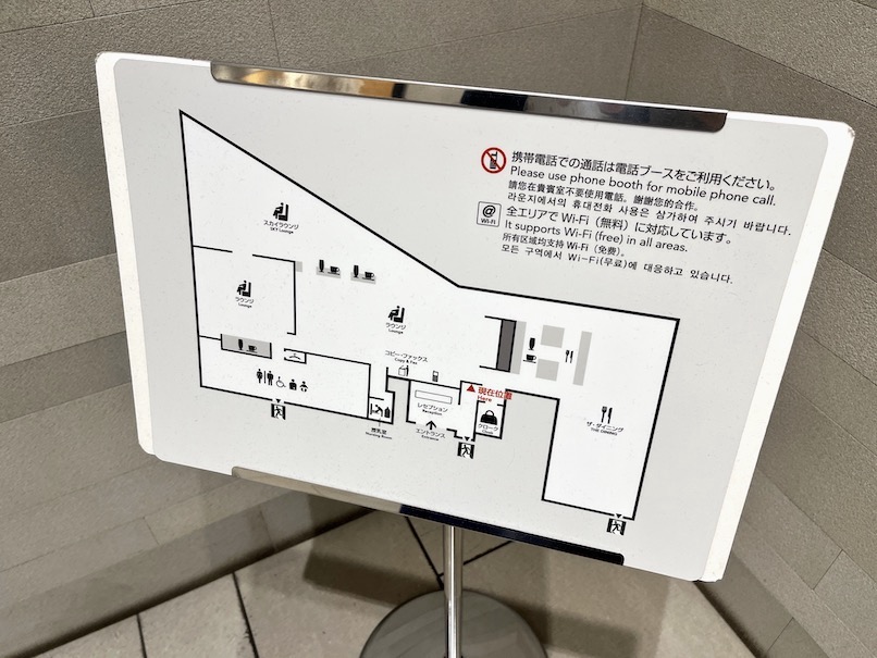 JALサクララウンジ スカイビュー：内観（フロアマップ）