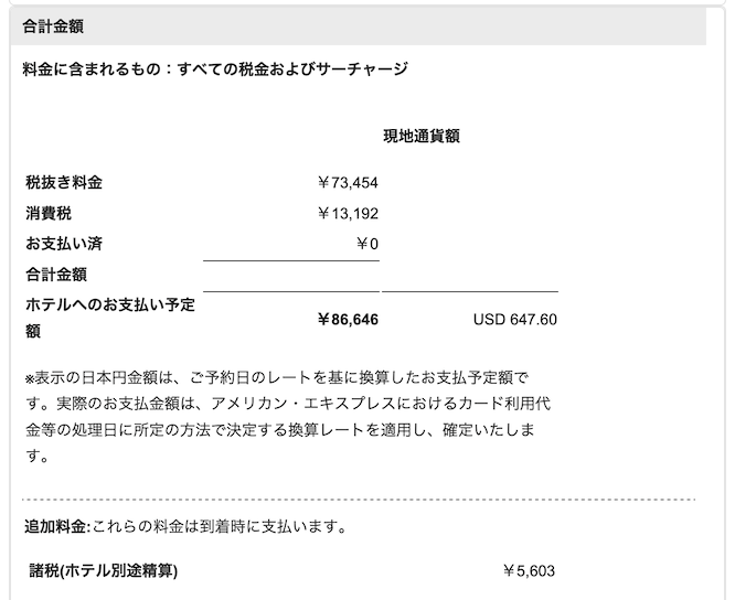 トランプ・インターナショナル・ホテル・ワイキキ の宿泊料金：アメックスプラチナのFHR