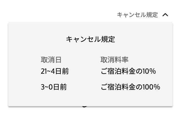 OMO5東京大塚：キャンセル規定（公式サイト）