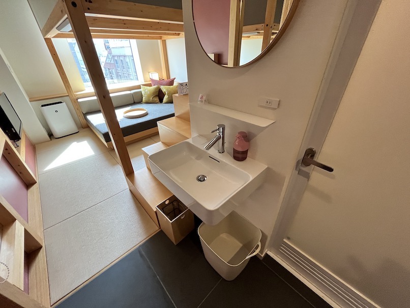 OMO5東京大塚の客室（やぐらルーム）：洗面台