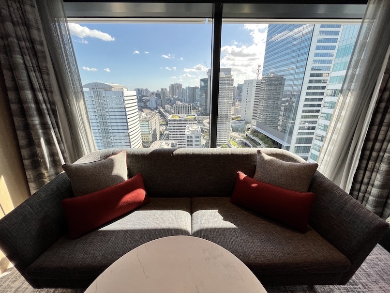 メズム東京の客室（Chater2、シティービュー）眺望（1）