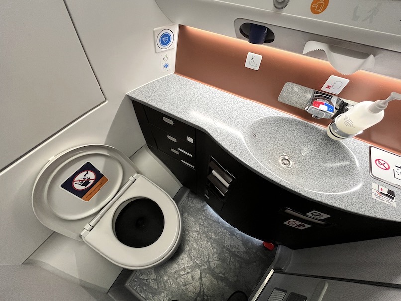 シンガポール航空 ビジネスクラス：トイレ（全体像）