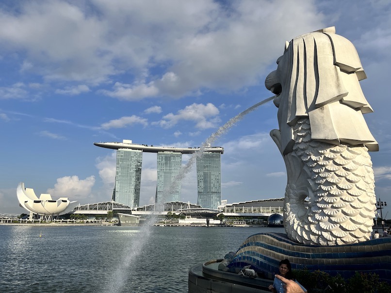 シンガポール旅行のイメージ（マーライオン）