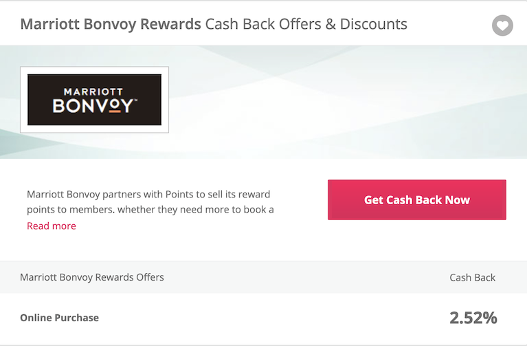 TopCashback「Marriott Bonvoy Rewards」