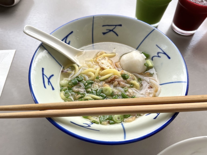 Wシンガポールの朝食：実食（ヌードル）