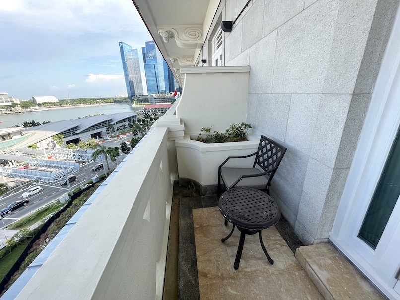 フラトンホテル（シンガポール）の客室：眺望（バルコニー）