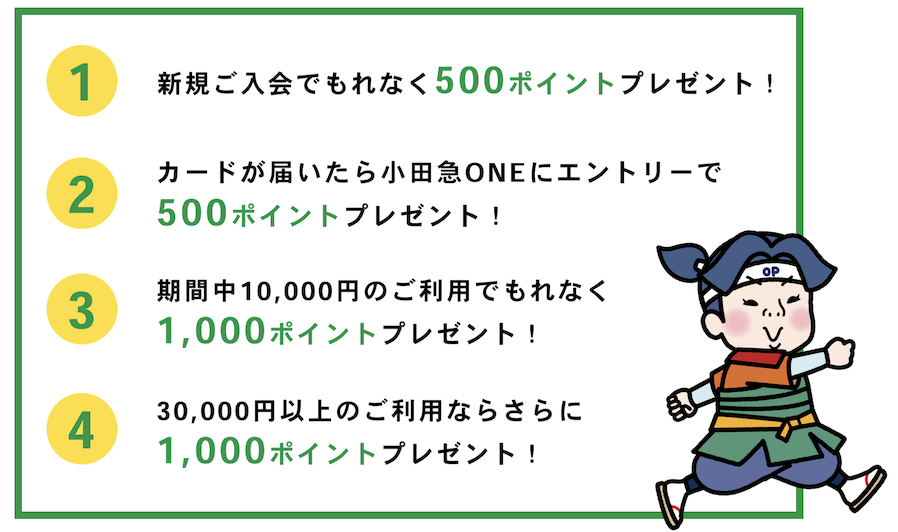 JALカード「OPクレジットカード限定特典」詳細