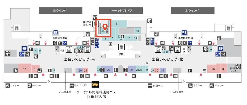 Power Lounge Centralの地図（羽田国際空港）