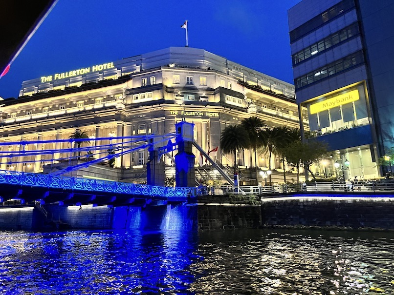 リバークルーズ（シンガポール）：ボートからの夜景（4）