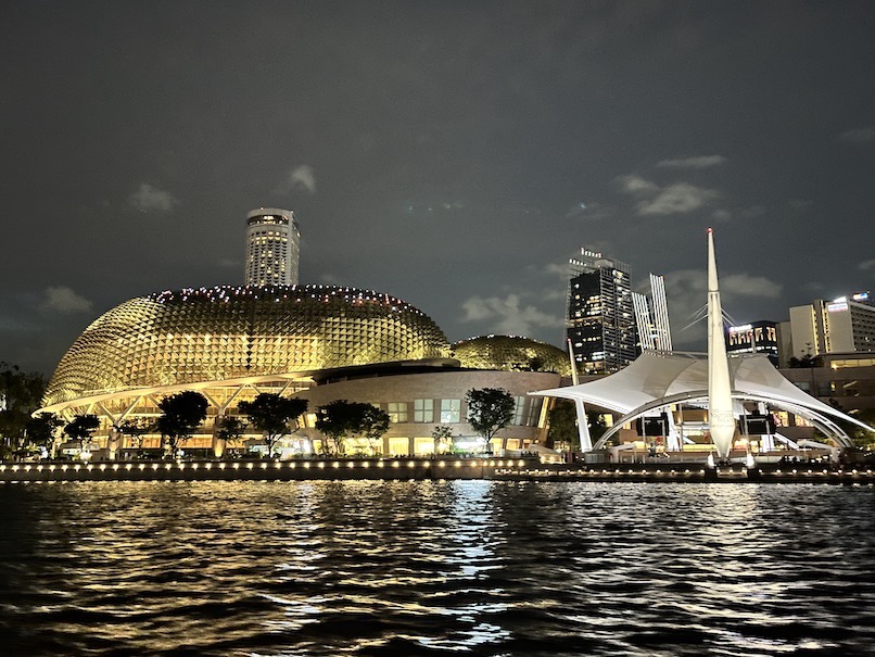 リバークルーズ（シンガポール）：ボートからの夜景（10）
