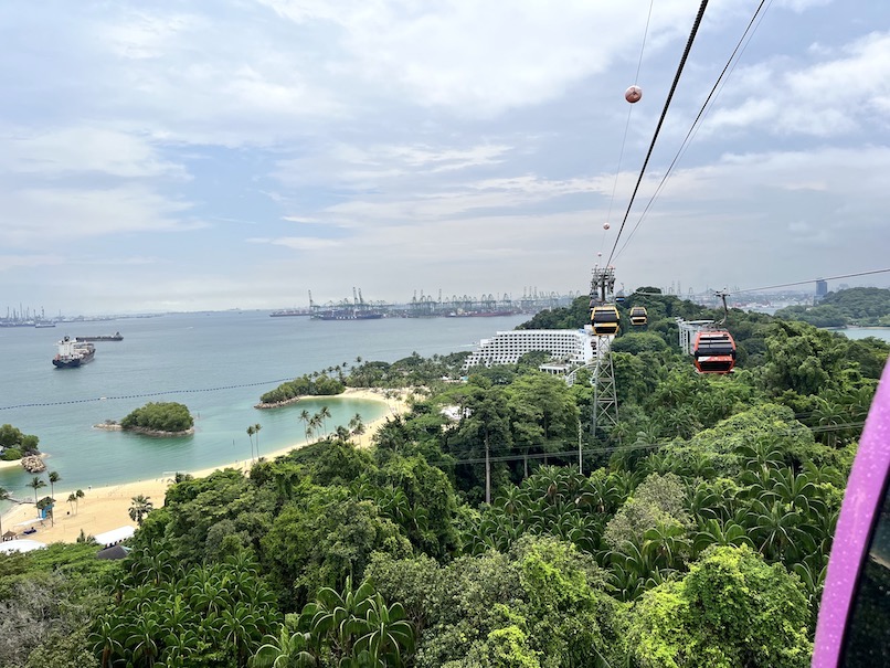 シンガポールケーブルカー「セントーサライン」の眺望（1）