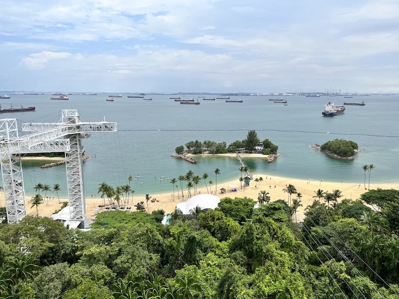 シンガポールケーブルカー「セントーサライン」の眺望（2）