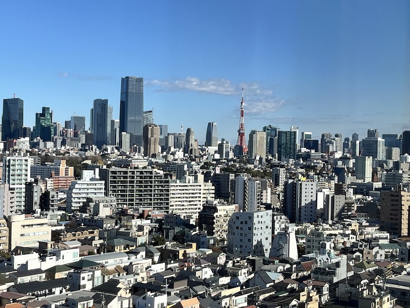 ウェスティンホテル東京の客室：眺望（東京タワー）