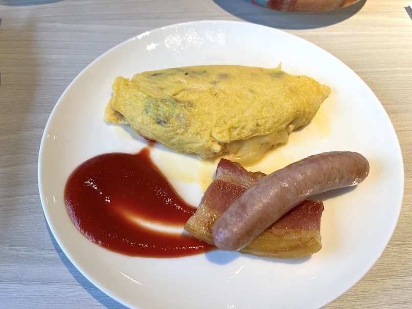 ヒルトン横浜の朝食（パレード）：実食（オムレツ）