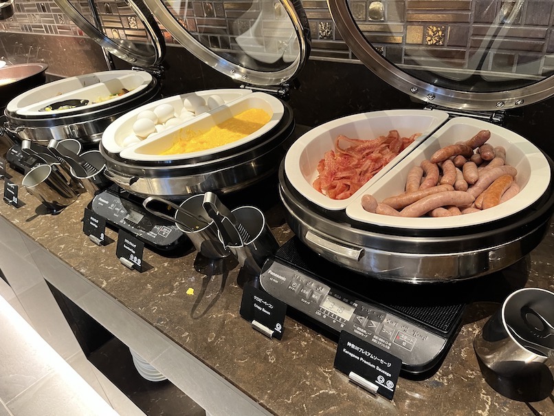 ヒルトン横浜の朝食（ラウンジ）：フード（ホットミール1）