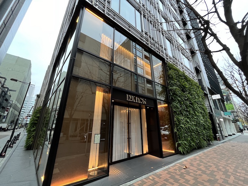 東京エディション銀座：ホテルの外観（エントランス）