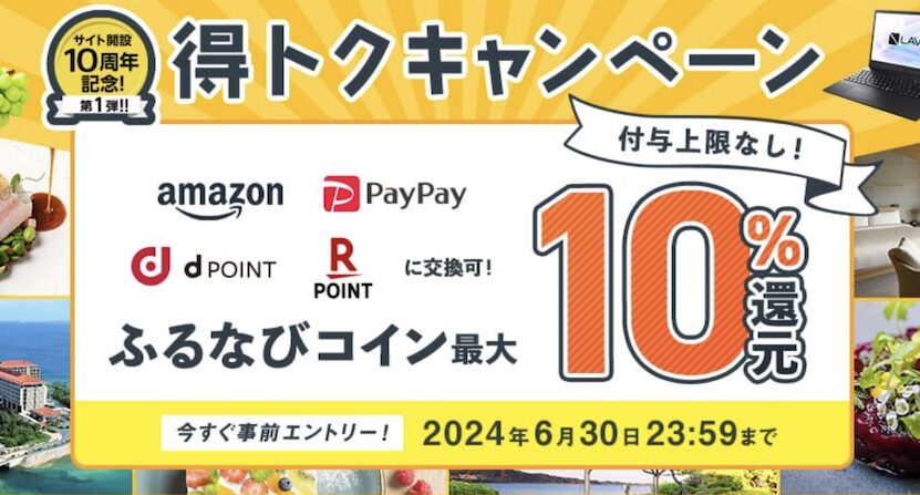 ふるなび「得トクキャンペーン（2024年6月）」：概要
