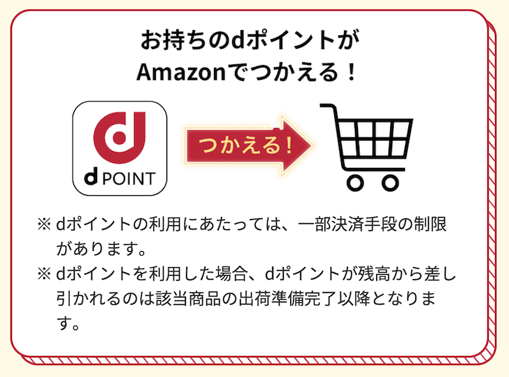 Amazonでdポイントが使える