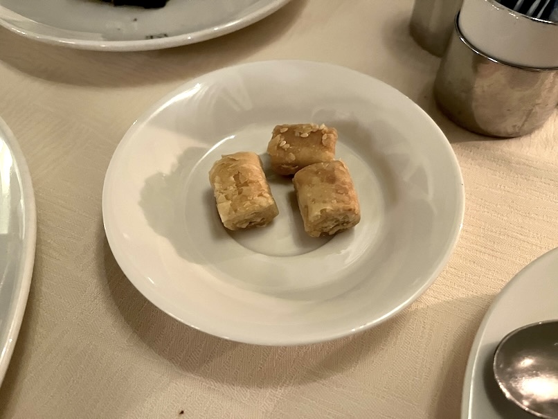 アルマハ（ドバイ）のディナー：提供内容（お茶菓子）