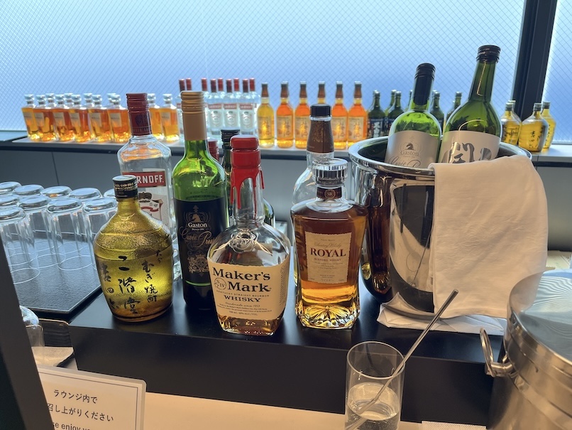 羽田空港第3ターミナル「SKY LOUNGE SOUTH」のドリンク（洋酒＆日本酒）