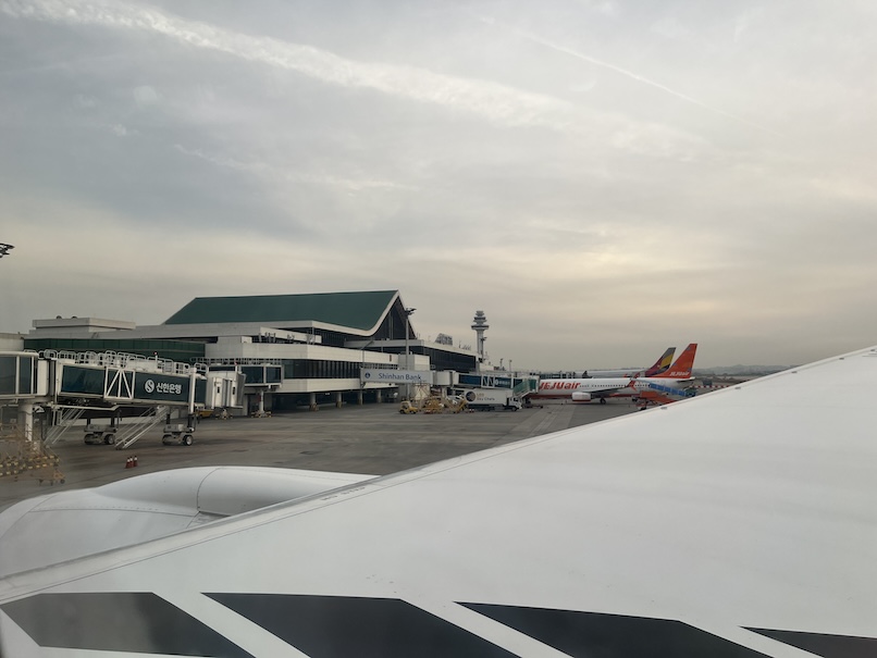 JL93便の着陸（仁川）