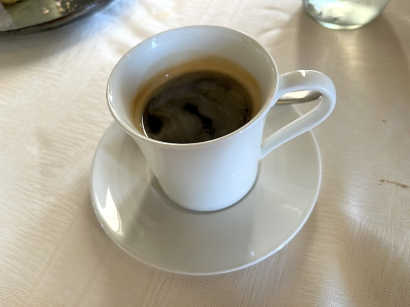 アルマハ（ドバイ）のランチ：提供内容（コーヒー）