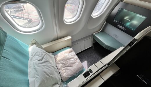 大韓航空ビジネラスクラス搭乗記：機内食から座席、アメニティーまで
