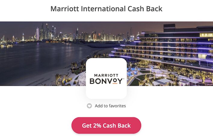 TopCashback「Marriott」