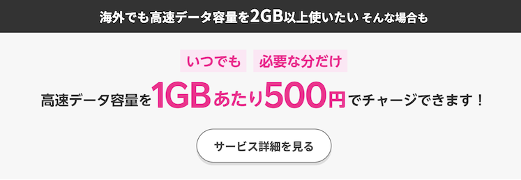 楽天モバイル「1GBあたり500円でチャージ可能」